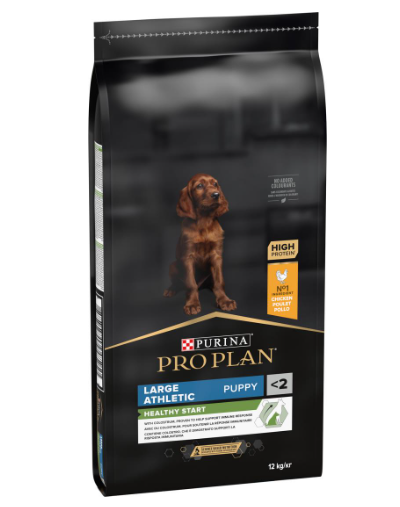 Purina Pro Plan Healthy Start Large Athletic Puppy, Dry Dog food with Chicken, 12 kg