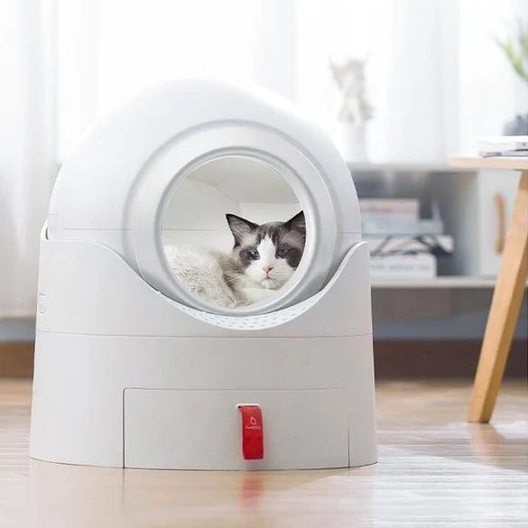 Mioo Semi-Automatic Odor Control Enclosed Cat Litter  Box, 57x49x56cm