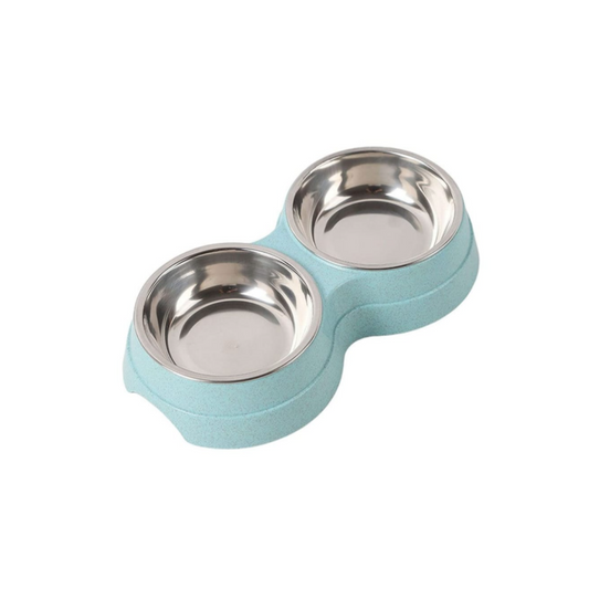 Stainless steel double bowl