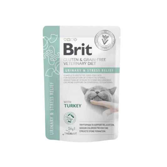 Brit Grain & Gluten Free VD Cat Pouch fillets in Gravy Urinary & Stress Relief 85 g