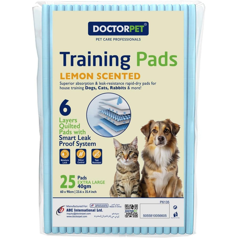 Doctor Pet TRAINING PADS 60x90cm 40g Regular Lemon 25's
