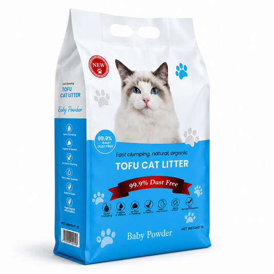 Tofu Natural Cat Litter – Baby Powder Fragrance 7L