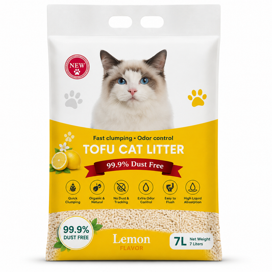Tofu Natural Cat Litter – Lemon Fragrance 7L