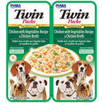 Inaba Grain-Free Chicken & Vegetables Wet Dog Food for Small to Medium Breeds 2x40g
