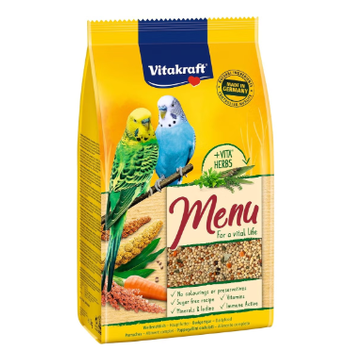 Vitakraft Budgie Food Menu + Herbs – 1 kg