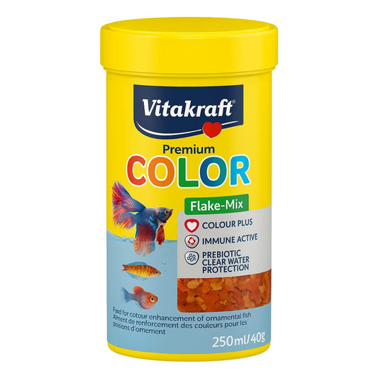 Vitakraft Fish Food Premium Color Flake Mix – 250 ml