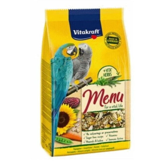 Vitakraft Parrot Food Menu + Herbs – 1 kg