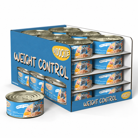 Moochie Mince  With Salmon  (Weight Control) 24X85G. Can