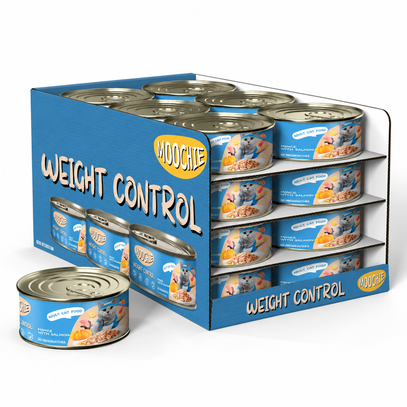Moochie Mince  With Salmon  (Weight Control) 24X85G. Can