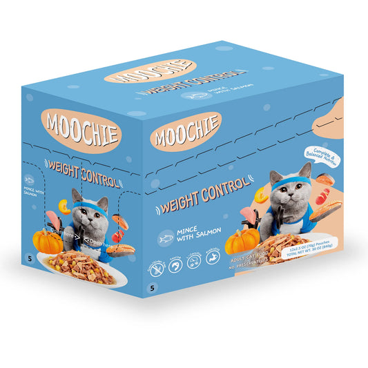 MOOCHIE MINCE WITH SALMON (WEIGHT CONTROL)12x70g Pouchs