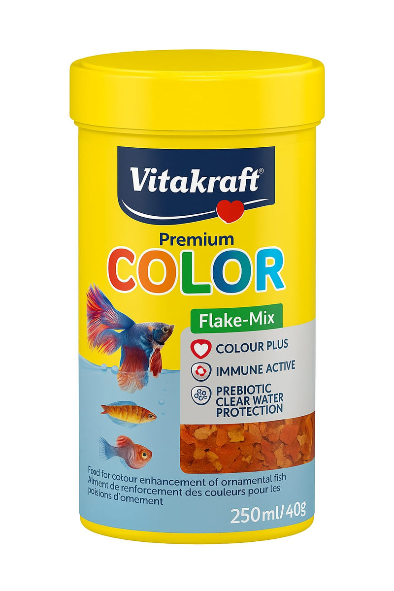 Vitakraft Fish Food Premium Color Flake Mix – 250 ml