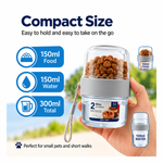 Portable Dog & Cat Food and Water Bottle