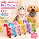 Pet Collar with Bell - Polka Dot Bow