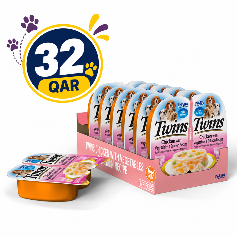 Inaba Grain-Free Chicken & Salmon with Vegetables Wet Dog Food for Small Breeds 2x35g