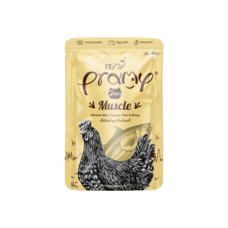 Pramy Muscle Chicken topping Tuna Recipe 70g