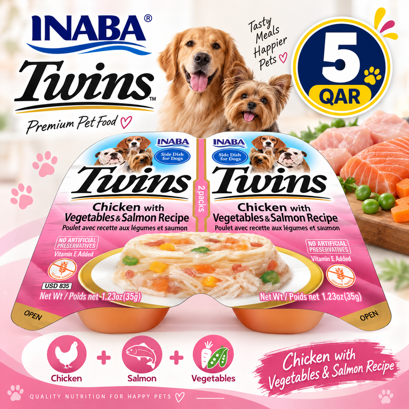 Twins Chicken with Vegetables & Salmon Recipe 2X35g