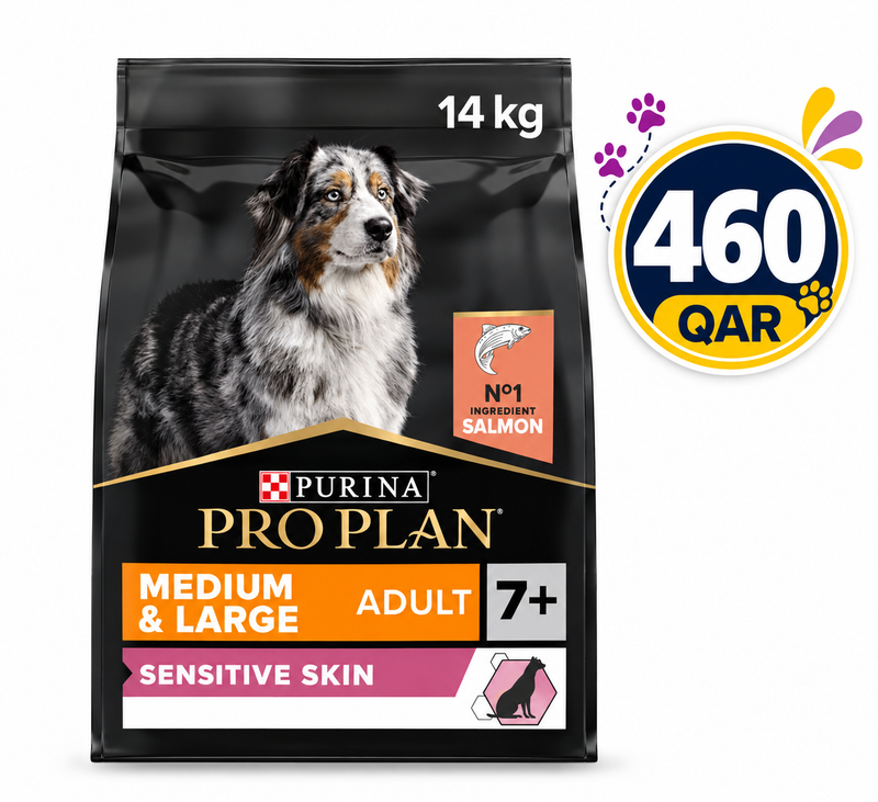 PRO PLAN SENSITIVE SKIN MEDIUM & LARGE SENIOR 7,14KG SALMON