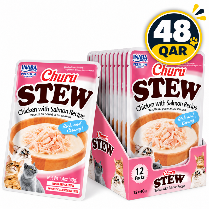 Churu Stew Chicken with Salmon Recipe — 12x40g