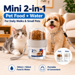 Portable Dog & Cat Food and Water Bottle
