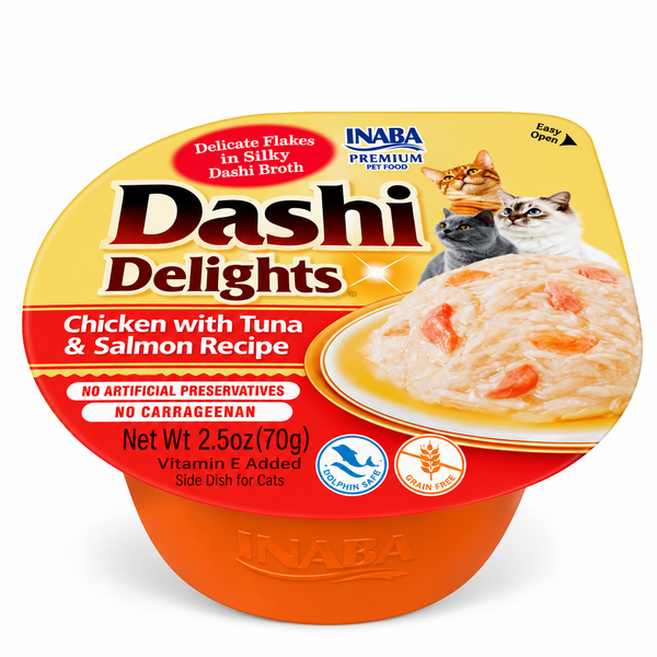 Dashi Delights Chicken with Tuna & Salmon Recipe — 70g