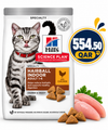 Hills Science Plan Hairball Indoor Feline Food with Chicken 10kg