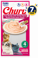 Churu Tuna Recipe with Shrimp Flavor 4 tubes 56g — 14gX4 Tubes