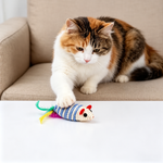 Colorful Feather Mouse Cat Toy – 1 Piece
