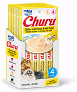 Churu Chicken with Cheese & Beef Recipe 4tubes 56g — 14gX4x6 (24Tubes)