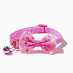 Pet Collar with Bell - Polka Dot Bow