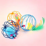 Feather Tail Mouse Teaser Ball