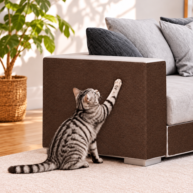 Self-Adhesive Cat Scratching Mat Roll