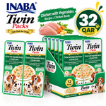 Inaba Grain-Free Chicken & Vegetables Wet Dog Food for Small Breeds 2x35g (6 Twin Cups)