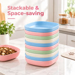 2pcs Cat & Dog Feeding Bowls, Bowls & Feeders