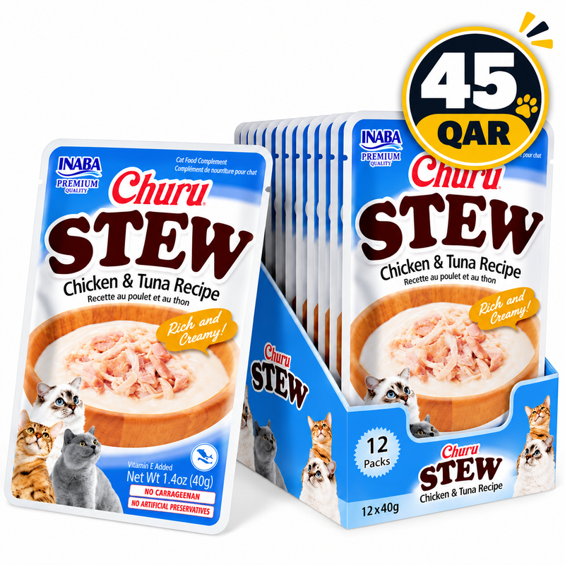 Churu Stew Chicken & Tuna Recipe — 12x40g