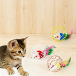 Feather Tail Mouse Teaser Ball