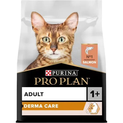 Purina Pro Plan Adult Derma Care, Dry Cat Food with Salmon, 3 kg