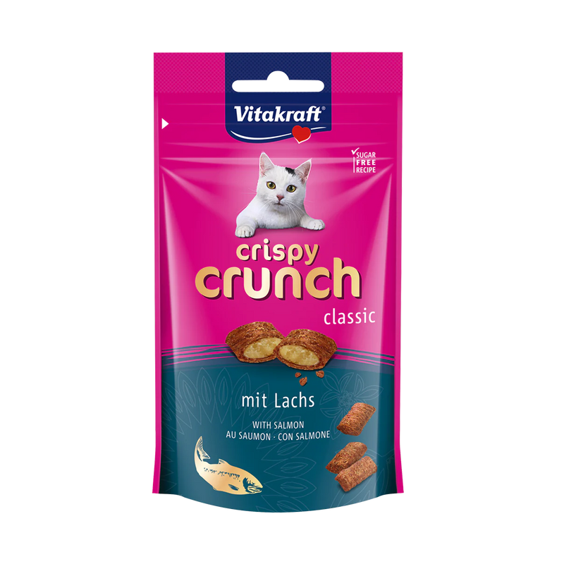 Vitakraft Cat Treat Crispy Crunch Salmon 60g