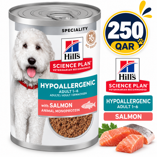 Hill’s Science Plan Hypoallergenic Adult Dry wet Food with Salmon 363gx12