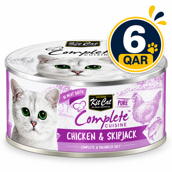Kit Cat Complete Cuisine-Chicken & Skipjack 70g Can