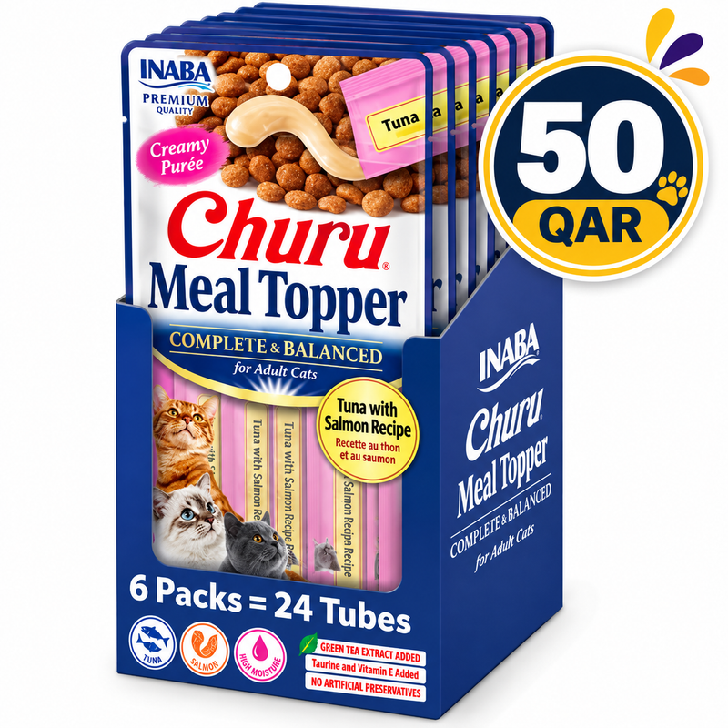 Churu Complete & Balanced for Adult Cats Tuna with Salmon Recipe — 6x56g