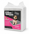 Pee Pads Carbon Activated 60x60 cm - 40 Pads -Bamboo Charcoal – Large