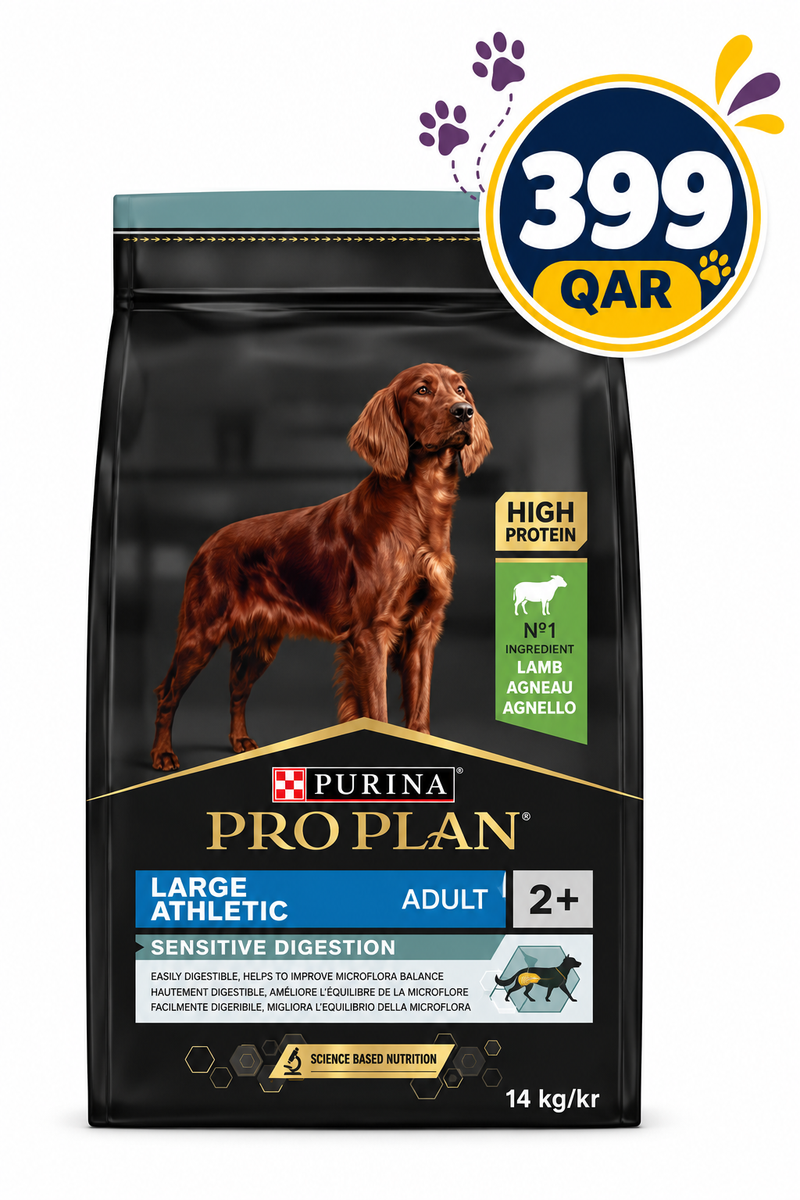 Purina Pro Plan Everyday Nutrition Large Athletic Adult Sensitive Digestion, Dry Dog food with Lamb, 14 kg