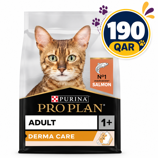 Purina Pro Plan Adult Derma Care, Dry Cat Food with Salmon, 3 kg