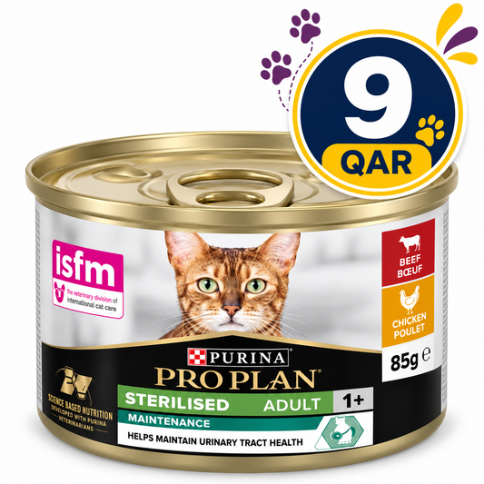 Purina Pro Plan Sterilized Adult Wet Cat Food, Chicken and Beef, Mix Flavor Pack, 85g
