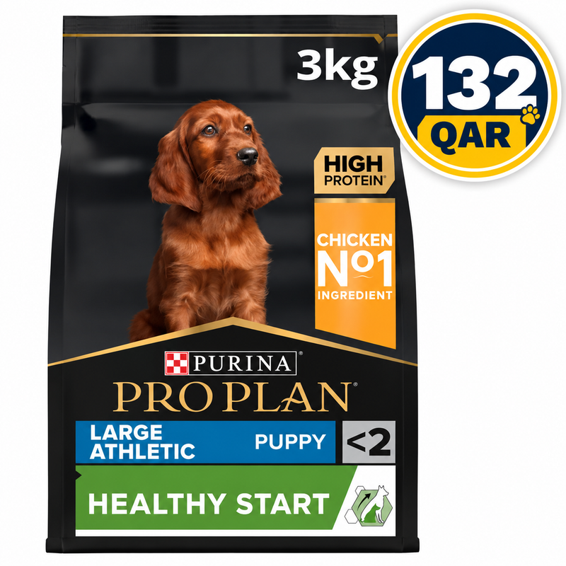 Purina Pro Plan Healthy Start Large Athletic Puppy, Dry Dog food with Chicken, 3 kg