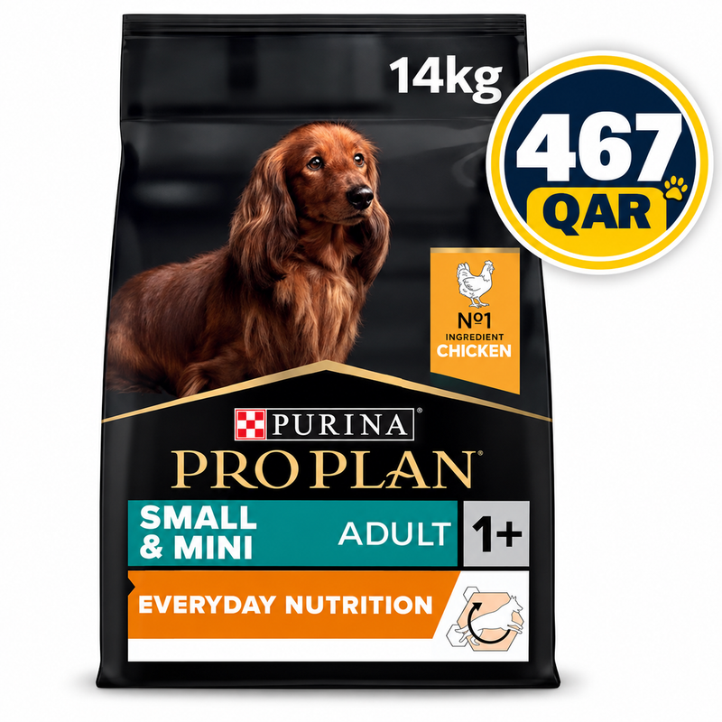 Pro Plan Everyday Nutrition Small and Mini Adult, Dry Dog food with Chicken, 14 kg