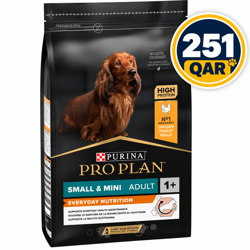 Purina Pro Plan Everyday Nutrition Small and Mini Adult, Dry Dog food with Chicken, 7 kg