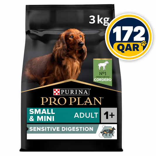 Purina Pro Plan Sensitive Digestion Small and Mini Adult, Dry Dog food with Lamb, 3 kg