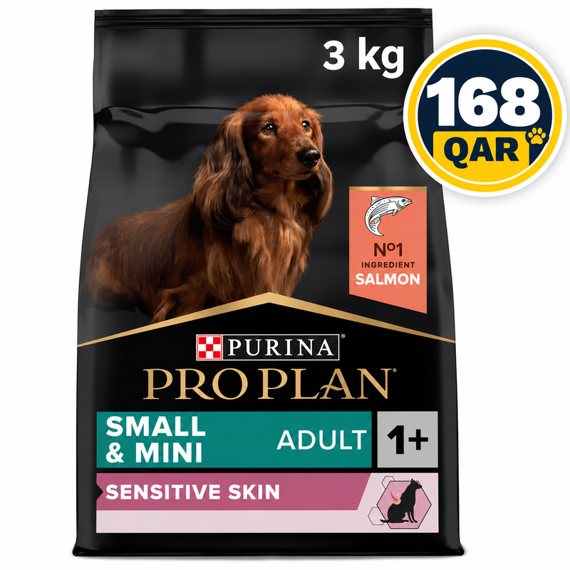 Purina Pro Plan  Sensitive Skin Small and Mini Adult, Dry Dog food with Salmon, 3 kg