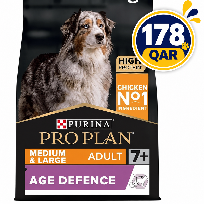 Purina Pro Plan Age Defence Medium and Large Senior 7+, Dry Dog food with Chicken, 3 kg